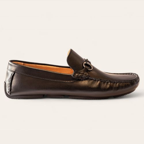 Sapato Casual Drive Com Bridão Preto 