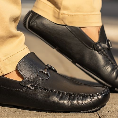 Sapato Casual Drive Com Bridão Preto 