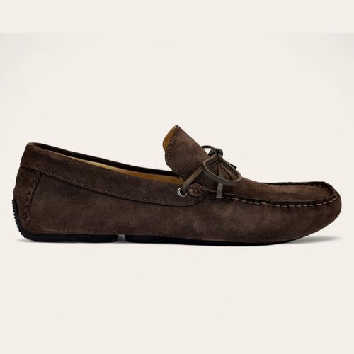 Sapato Casual Drive Com Laço Café