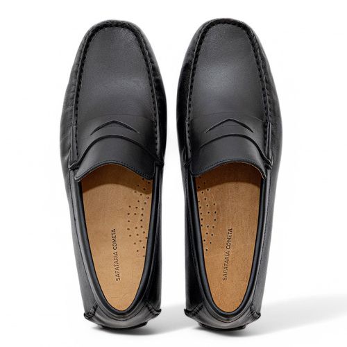 Sapato Casual Drive Penny Loafer Preto