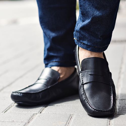 Sapato Casual Drive Penny Loafer Preto