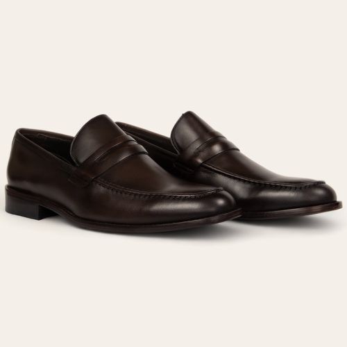 Sapato Social Penny Loafer Café