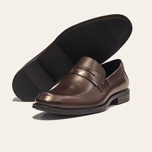 Sapato Social Penny Loafer Café