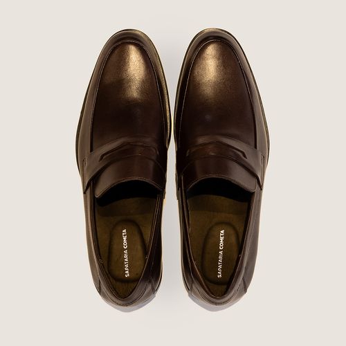 Sapato Social Penny Loafer Café