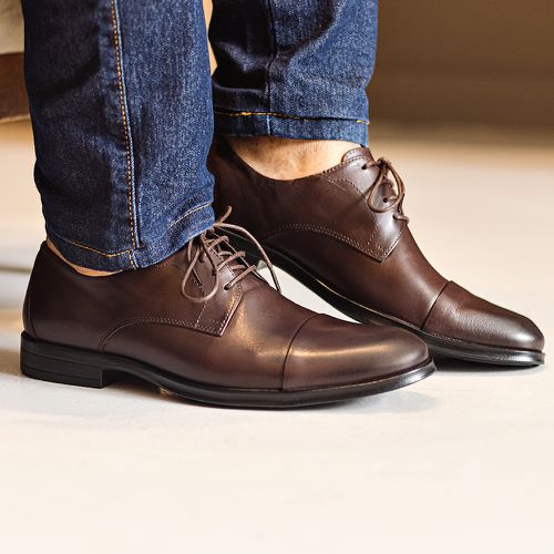 Sapato Social Derby De Amarrar Café