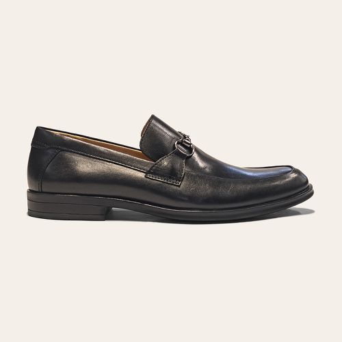 Sapato Social Loafer Com Bridão Preto