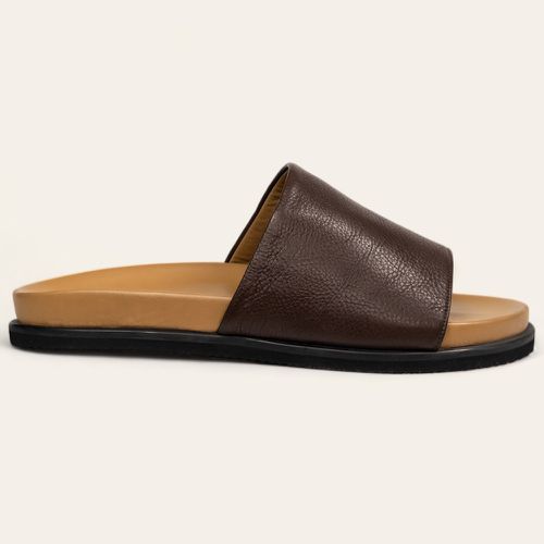 Sandália Slide Casual Café