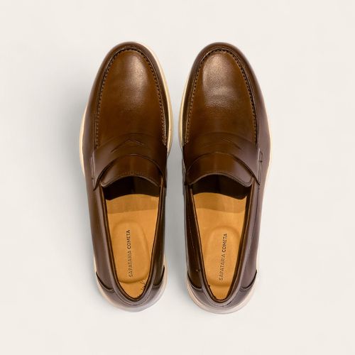 Sapato Casual Penny Loafer Havana