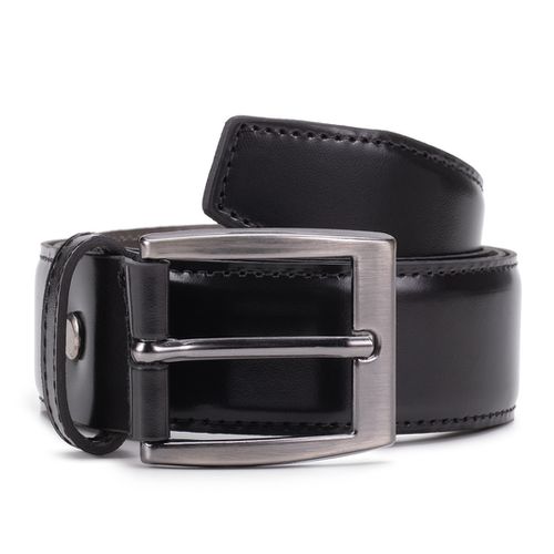 Cinto Social Com Costura Lateral Preto