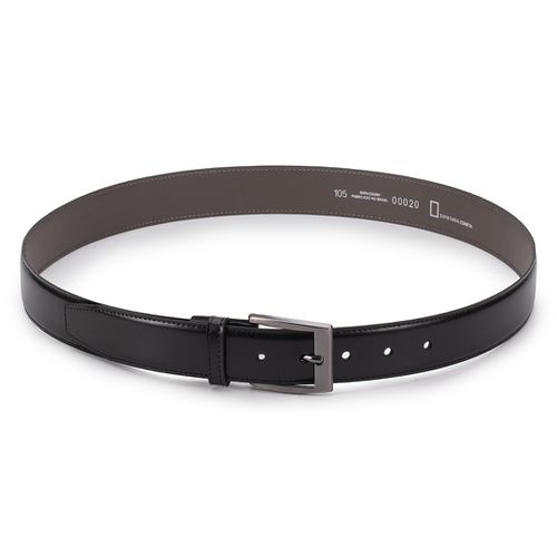 Cinto Social Com Costura Lateral Preto