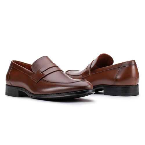 Sapato Social Penny Loafer Damasco