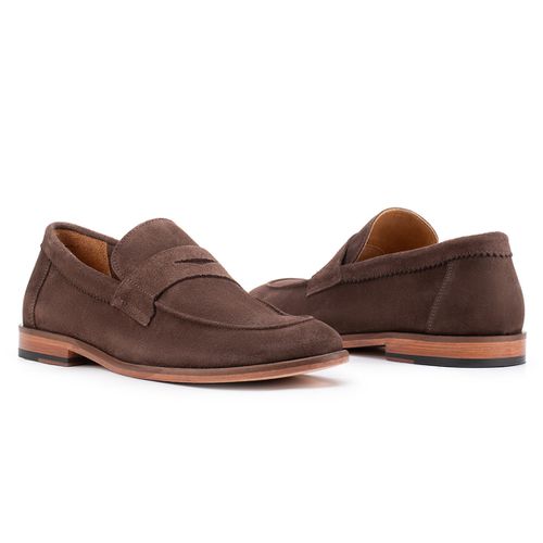 Sapato Casual Penny Loafer Café 