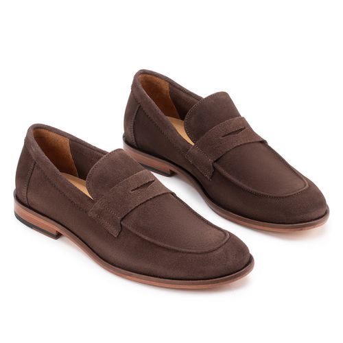 Sapato Casual Penny Loafer Café 