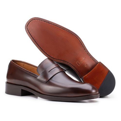 Sapato Social Penny Loafer Chocolate