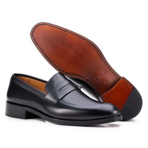 Sapato Social Penny Loafer Preto