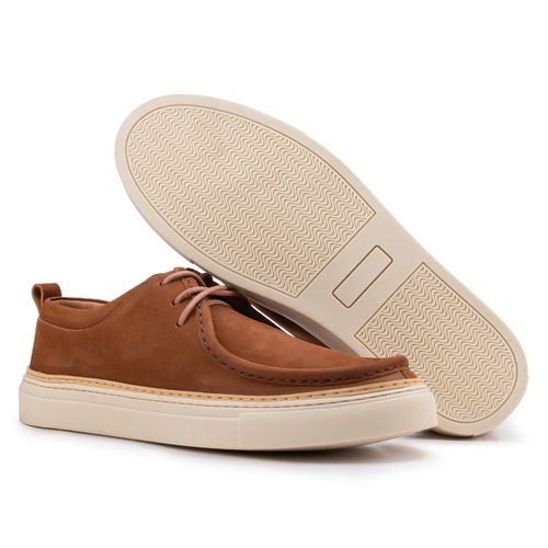 Casual Derby Wallabee Conhaque 