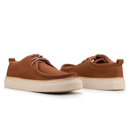 Casual Derby Wallabee Conhaque 