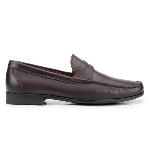 Sapato Mocassim Penny Loafer Café/Tostado