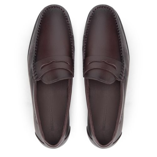 Sapato Mocassim Penny Loafer Café/Tostado