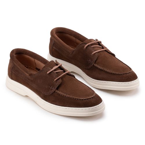 Sapato Casual Derby 2 furos Tabaco 