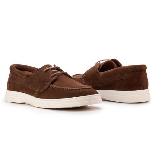 Sapato Casual Derby 2 furos Tabaco 