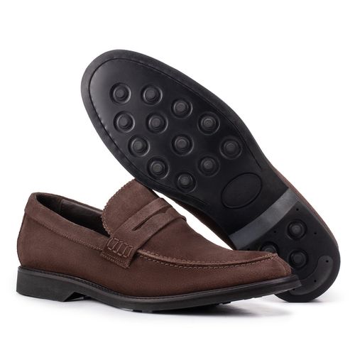 Sapato Social Penny Loafer Café