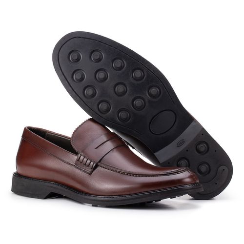 Sapato Social Penny Loafer Pinhão