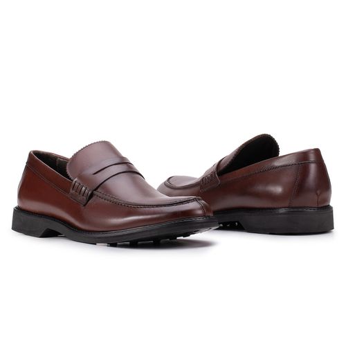 Sapato Social Penny Loafer Pinhão