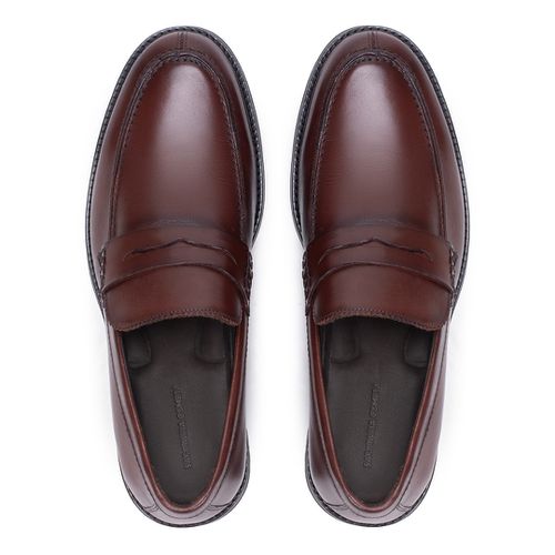 Sapato Social Penny Loafer Pinhão