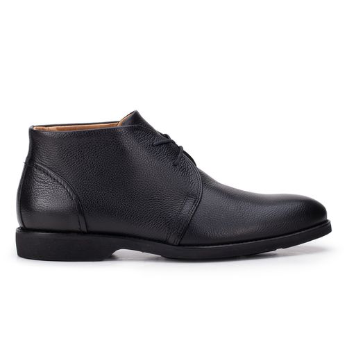 Casual Abotinado Derby Preto