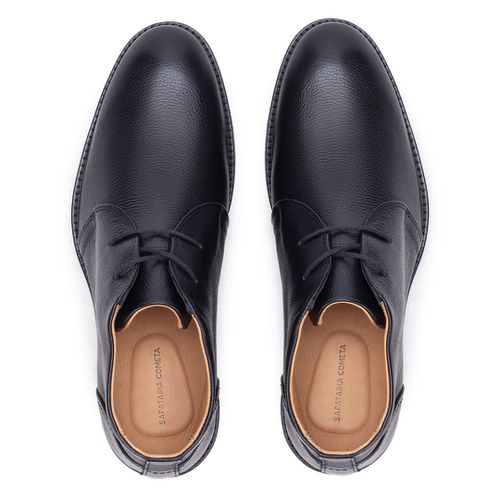 Casual Abotinado Derby Preto
