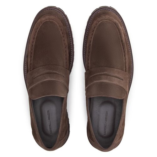 Sapato Casual Penny Loafer Tratorado Café