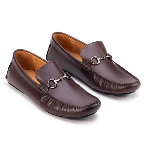 Sapato Casual Drive Com Bridão Chocolate 
