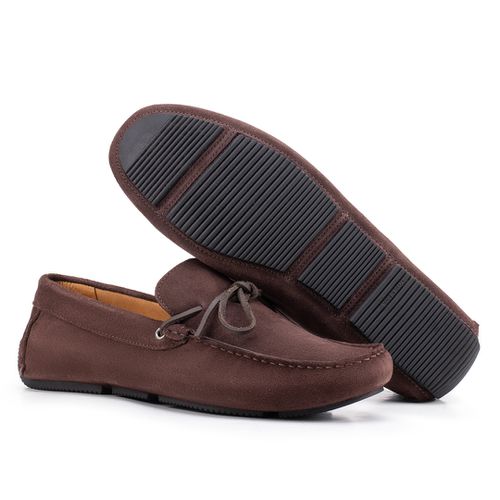 Sapato Casual Drive Com Laço Café