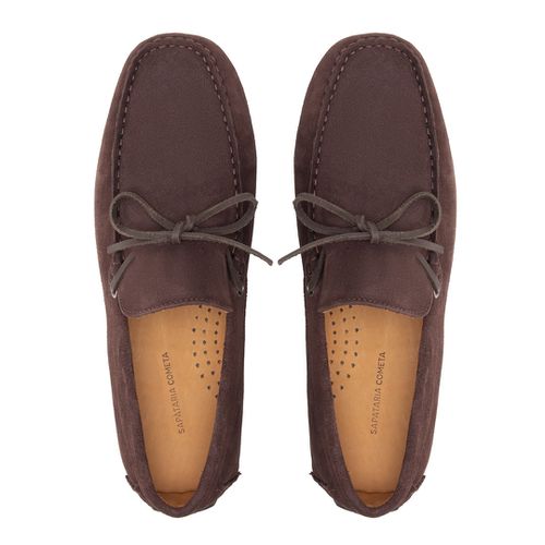 Sapato Casual Drive Com Laço Café