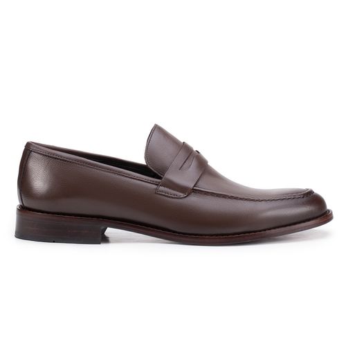 Sapato Social Penny Loafer Café