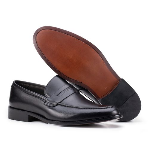 Sapato Social Penny Loafer Preto