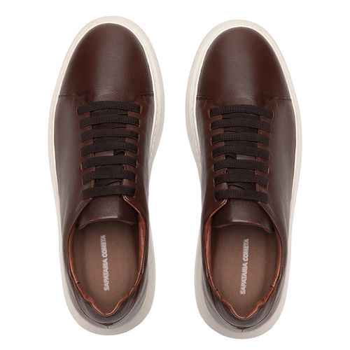 Cometa Casual Sneaker De Amarrar Com Elástico Mogno