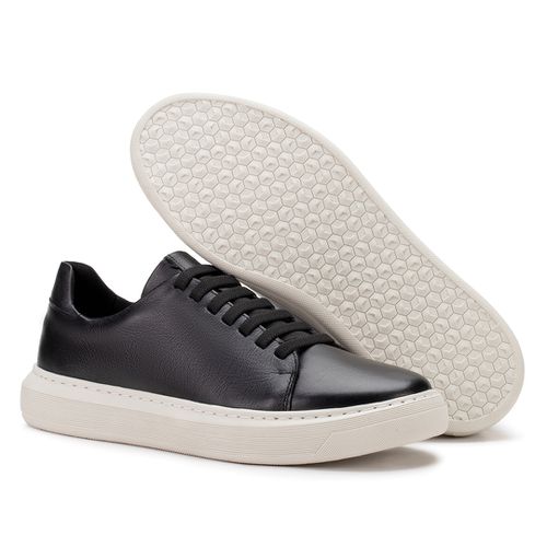 Cometa Casual Sneaker De Amarrar Com Elástico Preto