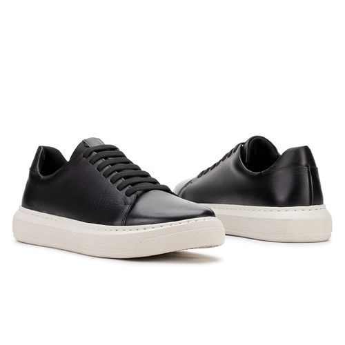 Cometa Casual Sneaker De Amarrar Com Elástico Preto
