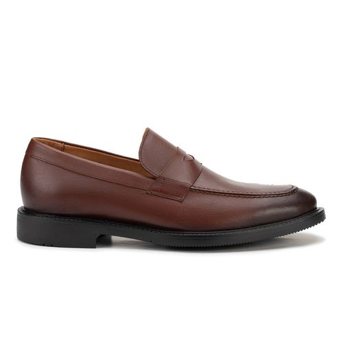 Sapato Social Penny Loafer Mogno
