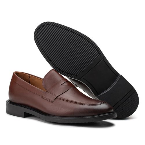 Sapato Social Penny Loafer Mogno