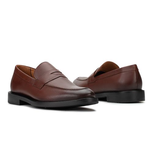Sapato Social Penny Loafer Mogno