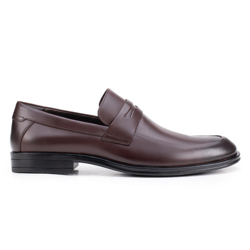 Sapato Social Penny Loafer Café