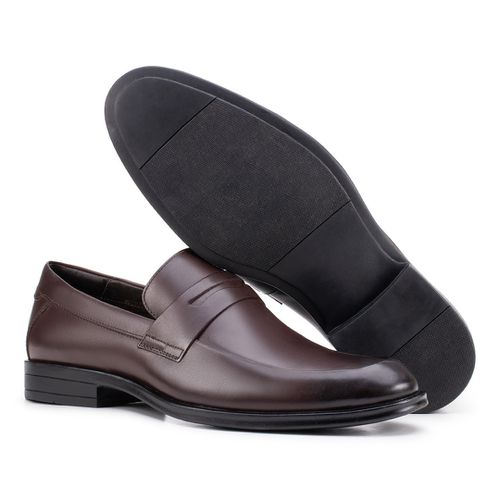 Sapato Social Penny Loafer Café
