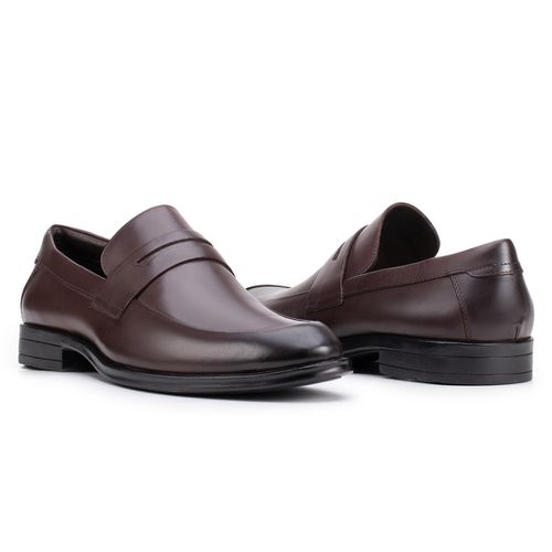 Sapato Social Penny Loafer Café