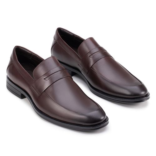 Sapato Social Penny Loafer Café