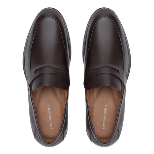 Sapato Social Penny Loafer Café 