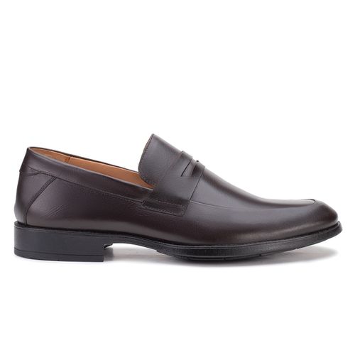 Sapato Social Penny Loafer Café 