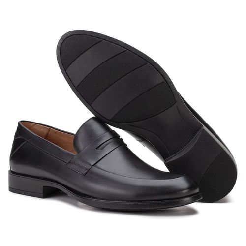 Sapato Social Penny Loafer Preto